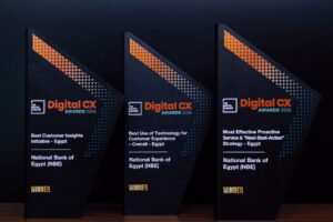 البنك الأهلي المصري يحصد ثلاث جوائز ضمن Digital CX Awards 2026 تقديرًا لريادته