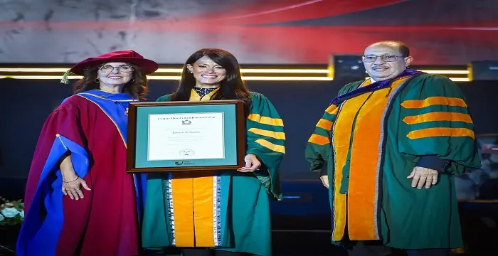 تكريم دولي جديد .. جامعة كيب بريتون تمنح رانيا المشاط الدكتوراه الفخرية .. صور