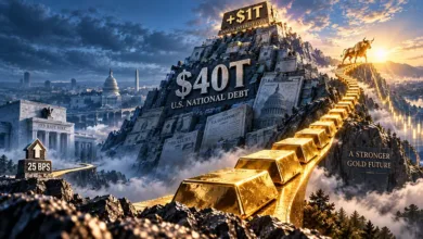 الدين الأمريكي يتجاوز 40 تريليون دولار.. والذهب يترقب لحظة الحسم