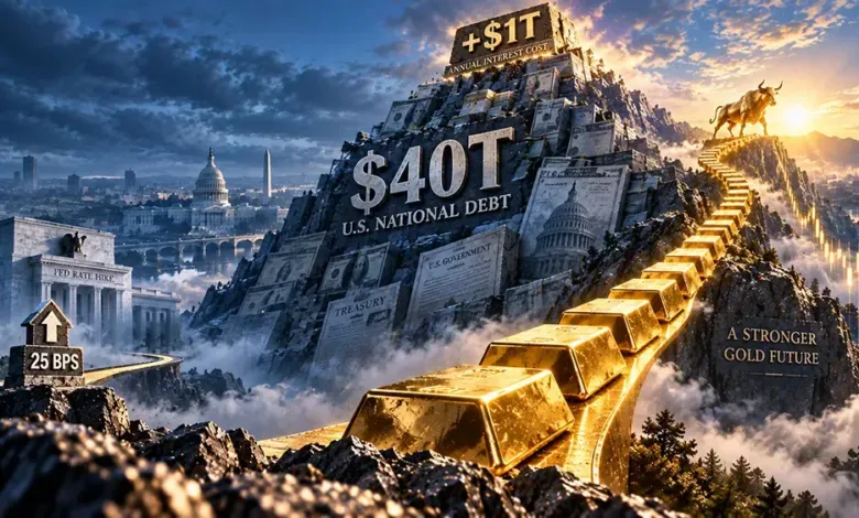 الدين الأمريكي يتجاوز 40 تريليون دولار.. والذهب يترقب لحظة الحسم