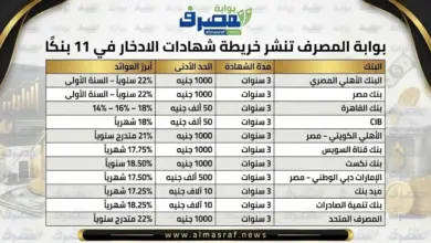 قبل اجتماع المركزي الخميس.. خريطة شهادات الادخار في 11 بنكًا بعوائد تصل إلى 22%