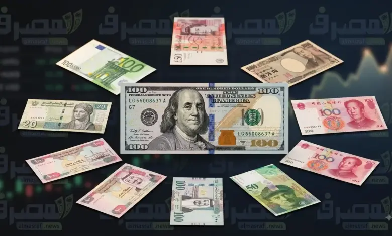 ختام العُملات العربية والأجنبية اليوم.. الدولار يتراجع أمام الجنيه واليورو عند 59.70 جنيه