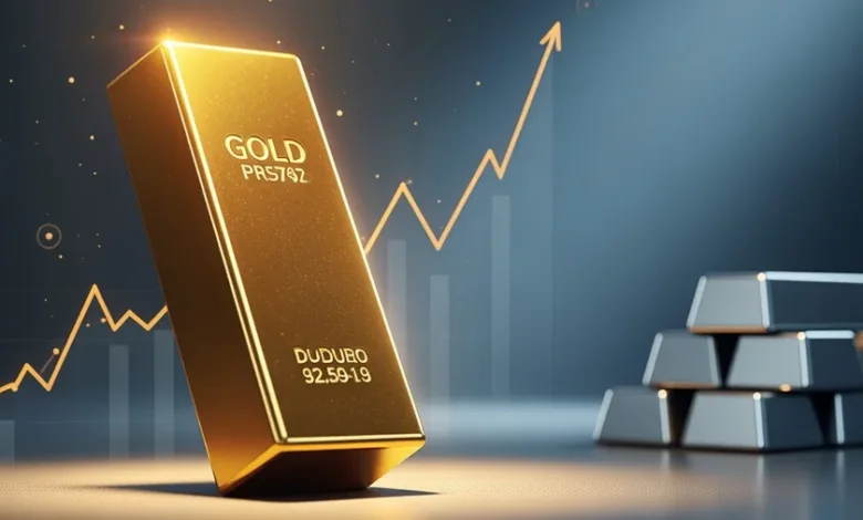 الذهب يهبط 1.12% إلى 4308 دولارات والفضة تتراجع 2.88%.. الدولار عند أعلى مستوى في شهرين