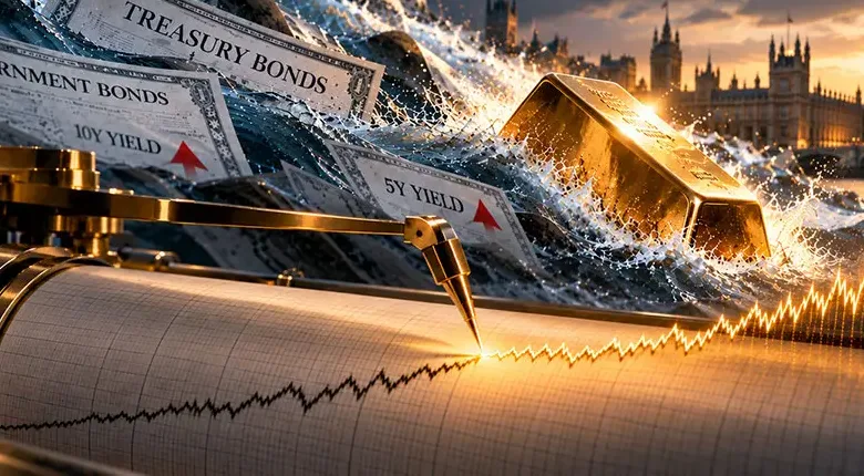 الذهب يتحدى عوائد السندات فوق 5%.. ديون الحكومات تعيد رسم علاقة المعدن بالفائد