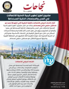 الاتحاد الدولي للاتصالات يشيد بجهود مصر في تطوير المدن الذكية المستدامة