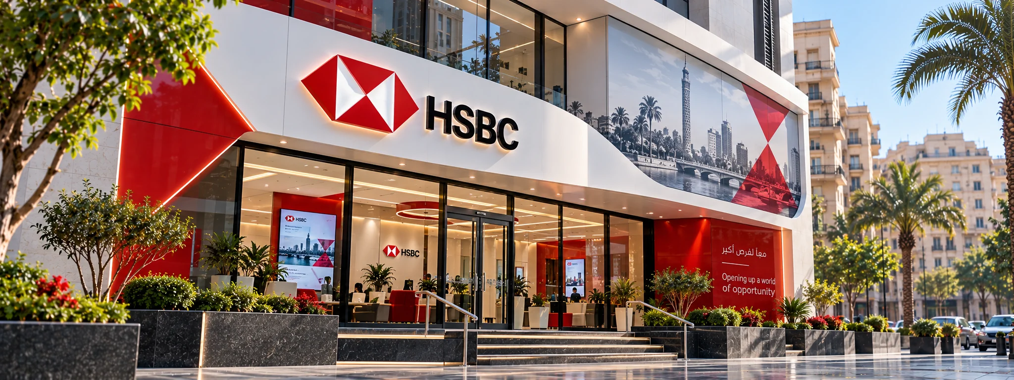 واجهة بنك HSBC مصر
